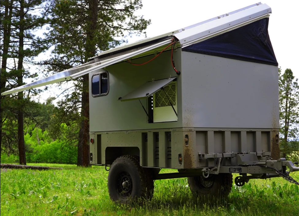 The slide-out solar extension essentially doubles charging capabilities