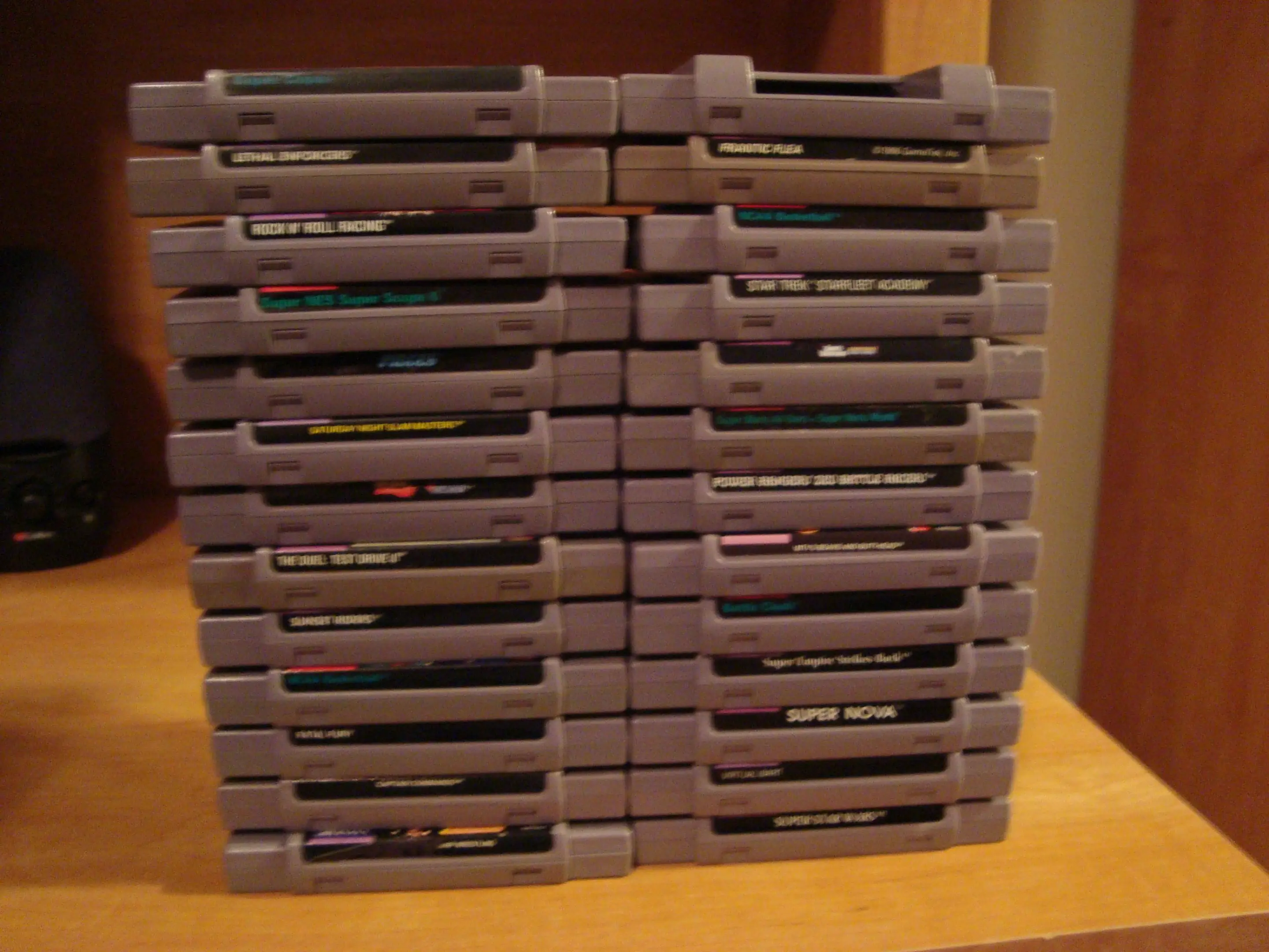 That's a Super GameBoy on the top right, which allows you to play GameBoy games on SNES