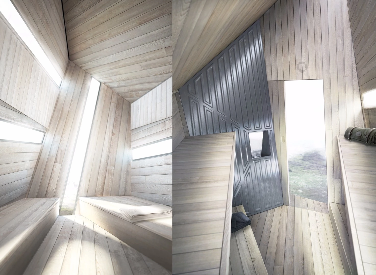 The Huba self-sufficient compact mountain shelter won the Best Use of Aluminum category