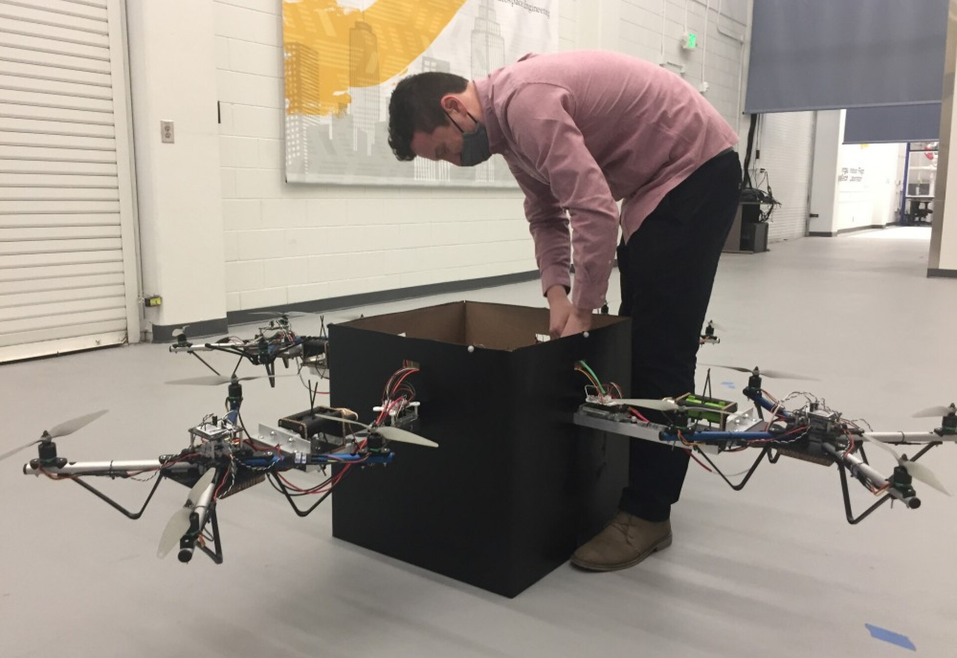 Collaborative tech lets drones work together to lift heavy loads
