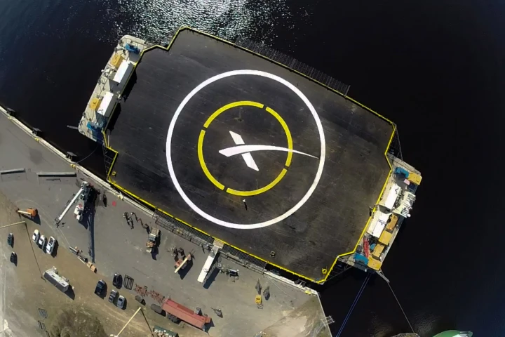 An autonomous spaceport drone ship will act as the landing target for the Falcon 7