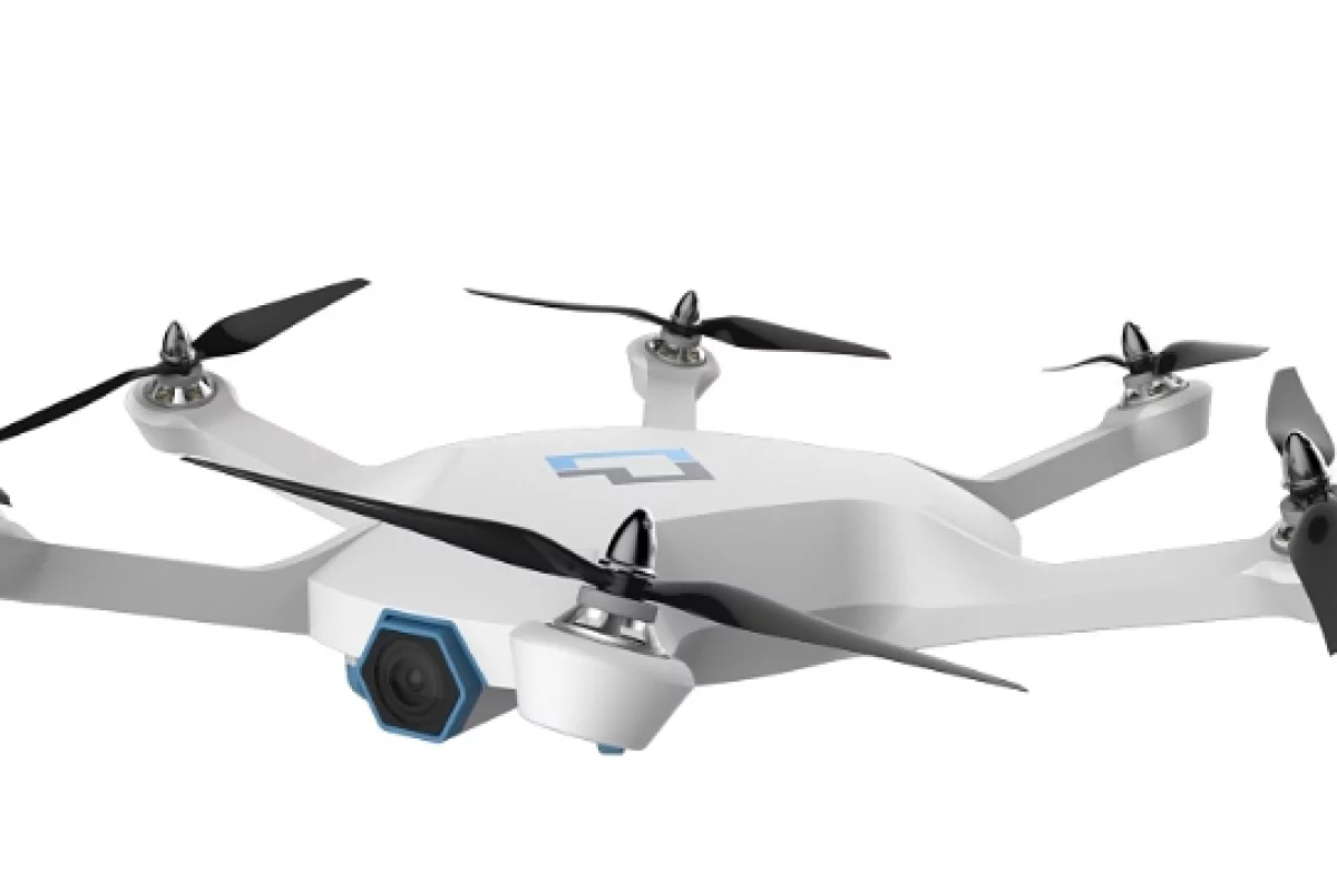 The CyPhy LVL 1 Drone bears six rotors rather than four, which the company says allows for steadier flight