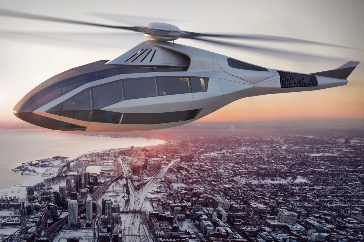 Artist's impression of the Bell FCX-001 concept rotorcraft