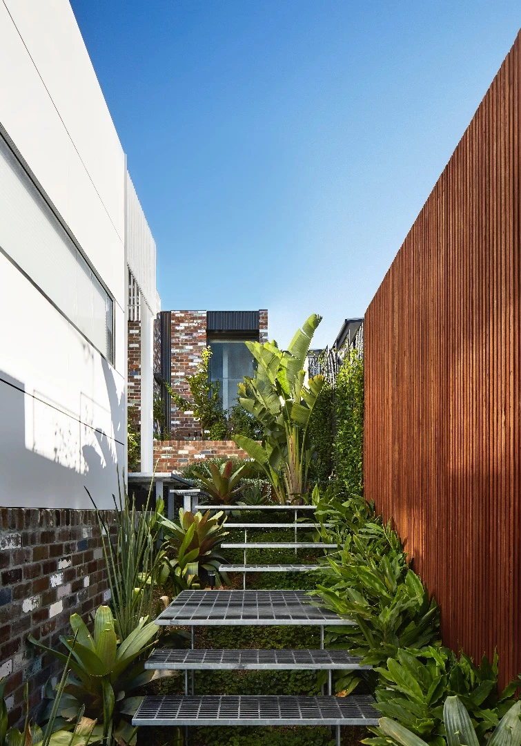Greenacres is located on a sloping plot