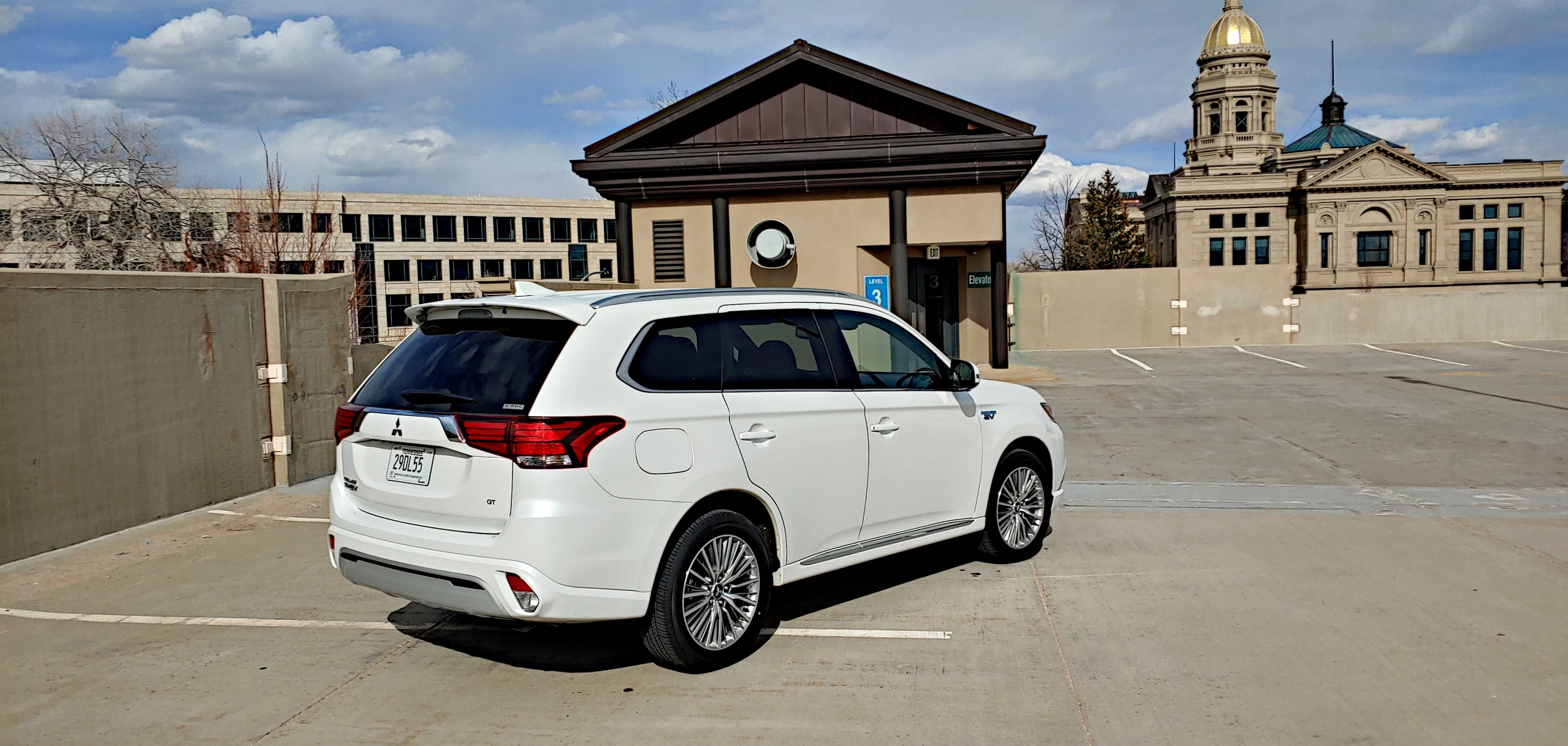 Total all-electric range is about 22 miles per charge in the 2020 Mitsubishi Outlander PHEV