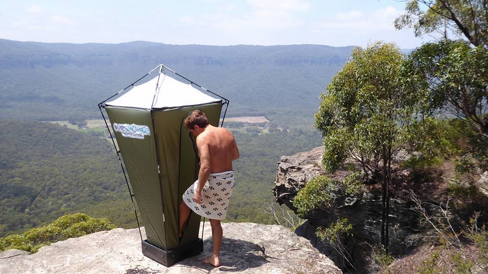 Shower with a view — the new Evershower option is an indoor/outdoor shower for VanDoIt buyers