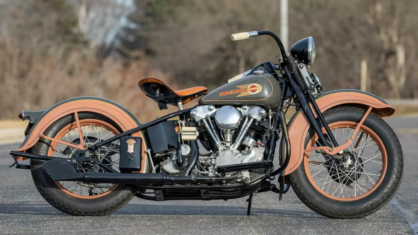 Going to auction with the highest estimate ever for a Knucklehead ($200,000 to $225,000), this first year 1936 Harley-Davidson EL might well break the model record at Mecum's Monterey Auction in 2022.