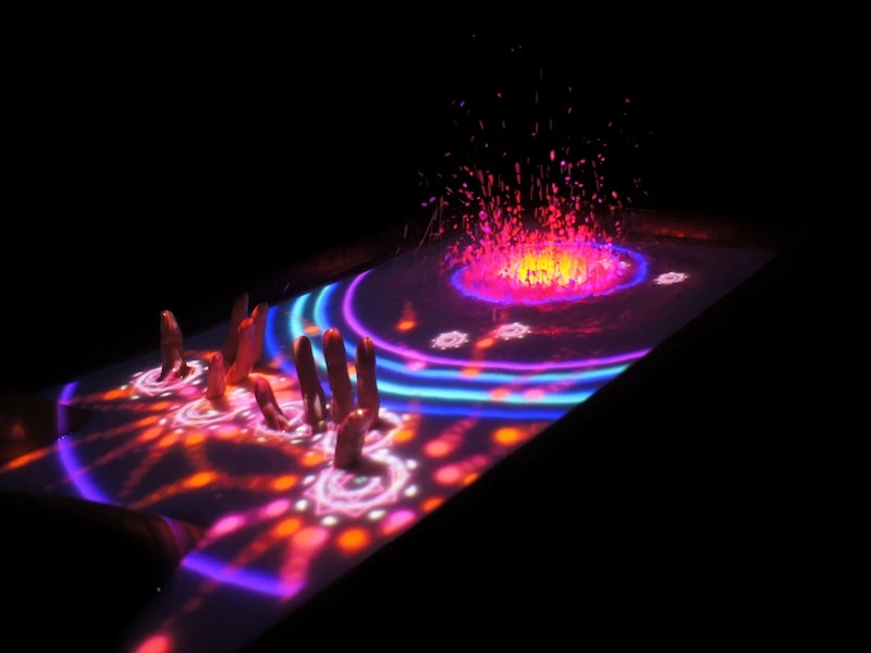 AquaTop Display offers unique interaction modes that cannot be achieved with standard, rigid displays