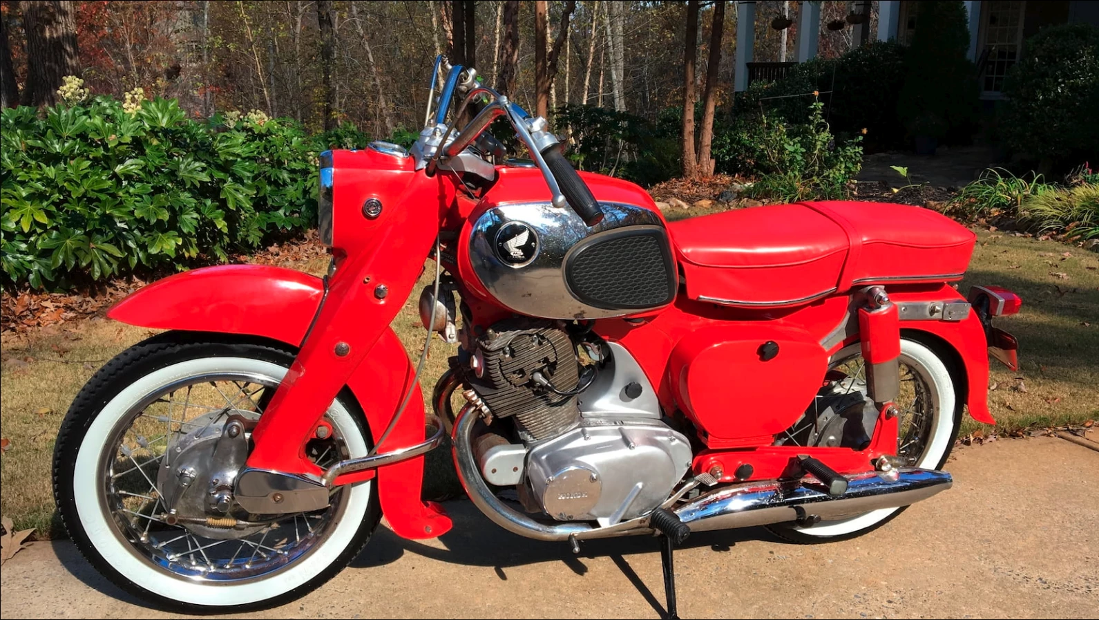 Believe it or not, this 1964 Honda 305 Dream is considered a late model Honda Dream, though Japanese styling still predominates. This was the period when Honda was proving its worth, and these bikes are reliable and quiet and economical and ... fast. I really don't want to spoil it for all those people who still ride these bikes and love them with all their heart, but there's a huge following of early Hondas. Ride one of these and a few of its contemporaries, and you'll understand why Honda became the world's largest motorcycle manufacturer. At $2,750, it represented excellent value-for-money.