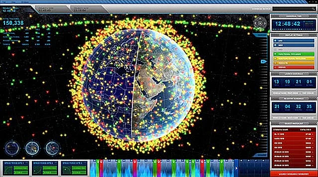 Control screen for Lockheed Martin space fence prototype