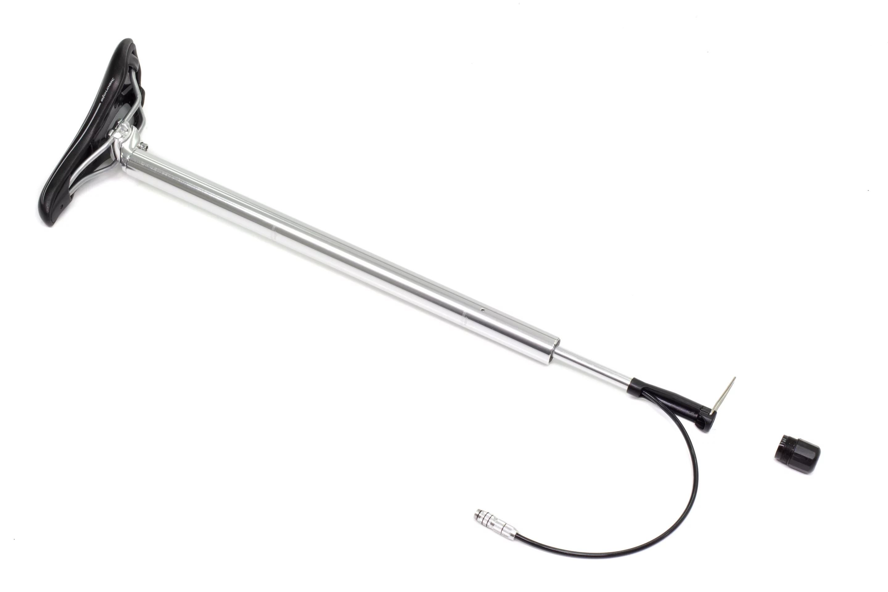 The BioLogic PostPump 2.0 serves as the S18's seat post