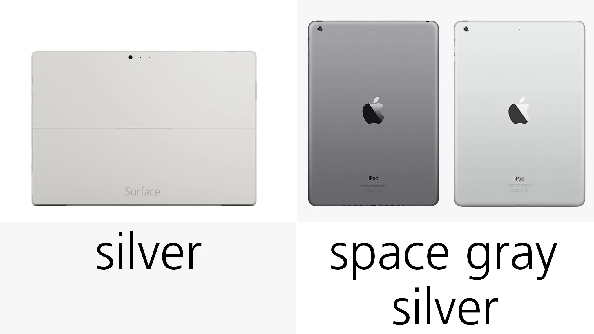 Color options for both devices