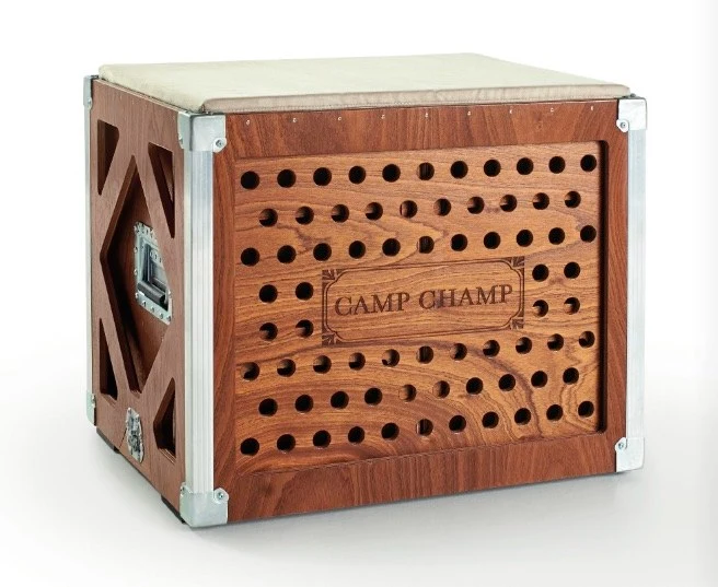 The Camp Chef packages up neatly and is designed to prevent rattling and jiggling of equipment during the drive