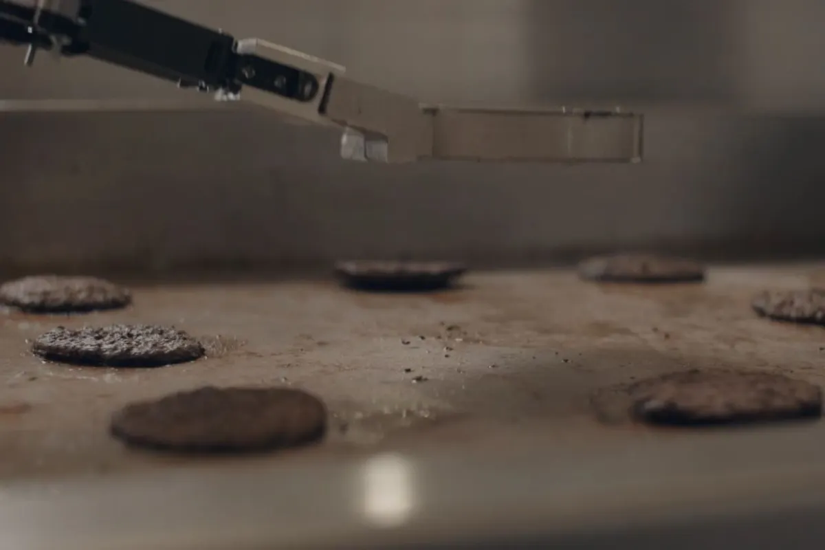 Flippy flips hamburgers, but is designed to be a more general kitchen assistant