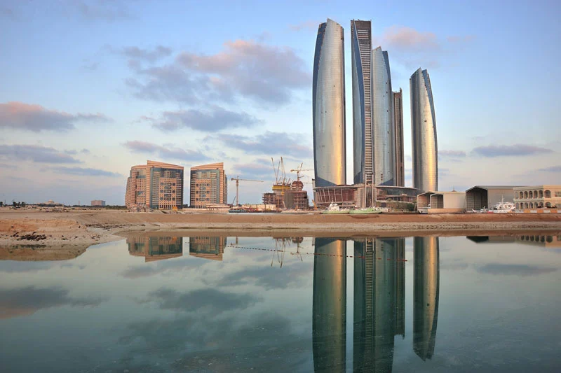 Etihad Towers in Abu Dhabi