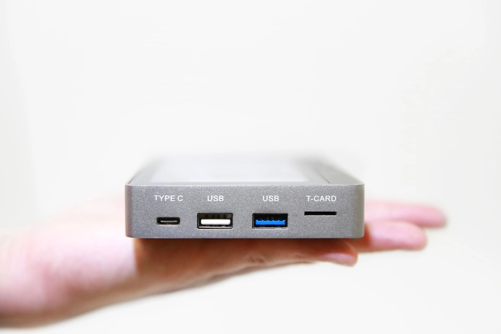The MiniPC offers a good selection of ports around its edges, including USB-C, USB 3.0 and 2.0, Gigabit Ethernet and HDMI