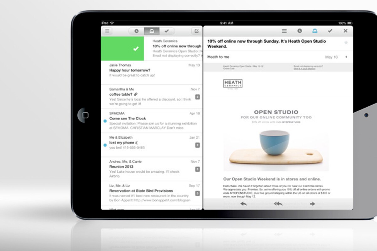 Taskbased email app Mailbox lands on iPad