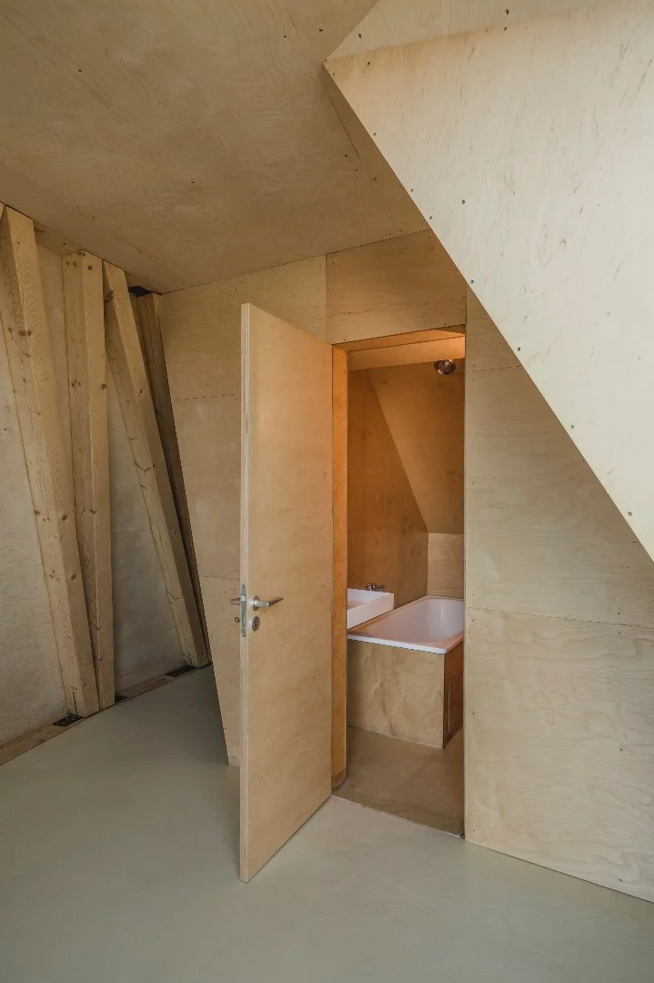 The view towards the House in the Orchard's bathroom