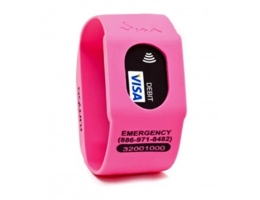 RumbaTime VanDam GO in Cotton Candy with contactless payment chip inserted