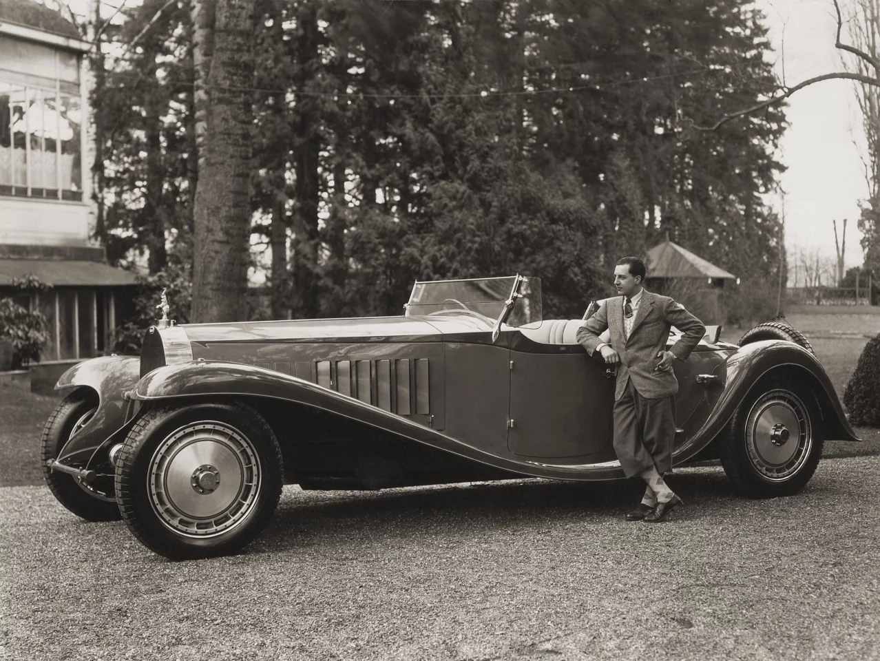 Jean Bugatti with a T41 Royale