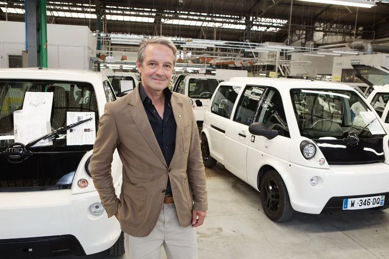 Murat GÃ¼nak, Chief Designer and Head of Corporate Strategy mia electric, with the mia range