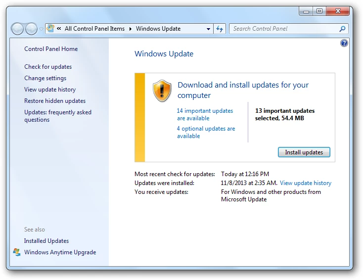 Get the latest updates before upgrading to Windows 8.1