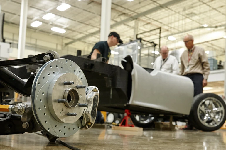 The ORNL Shelby Cobra wheel assembly