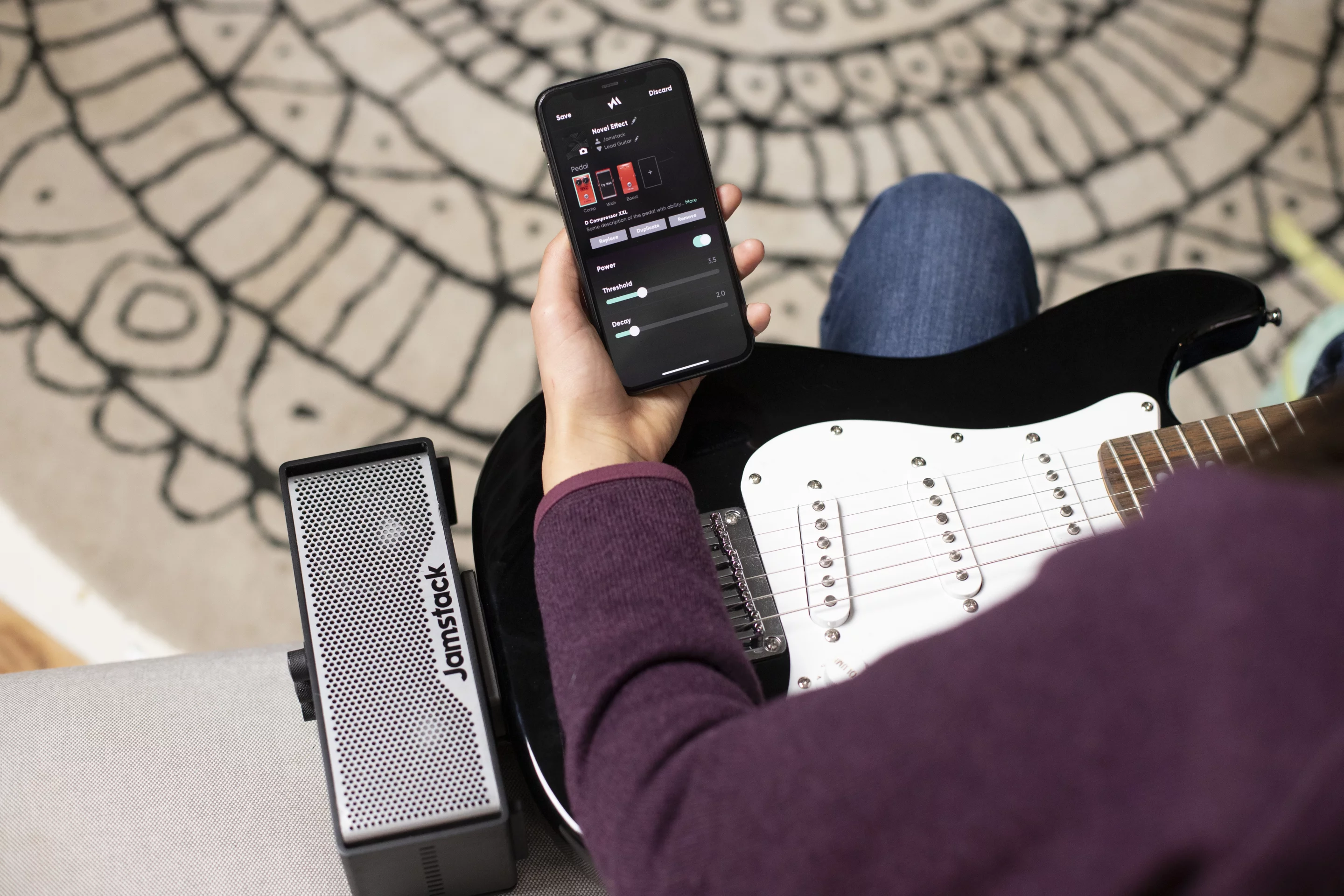 The Jamstack 2 will work on its own, but more features and functionality can be added using the companion mobile app