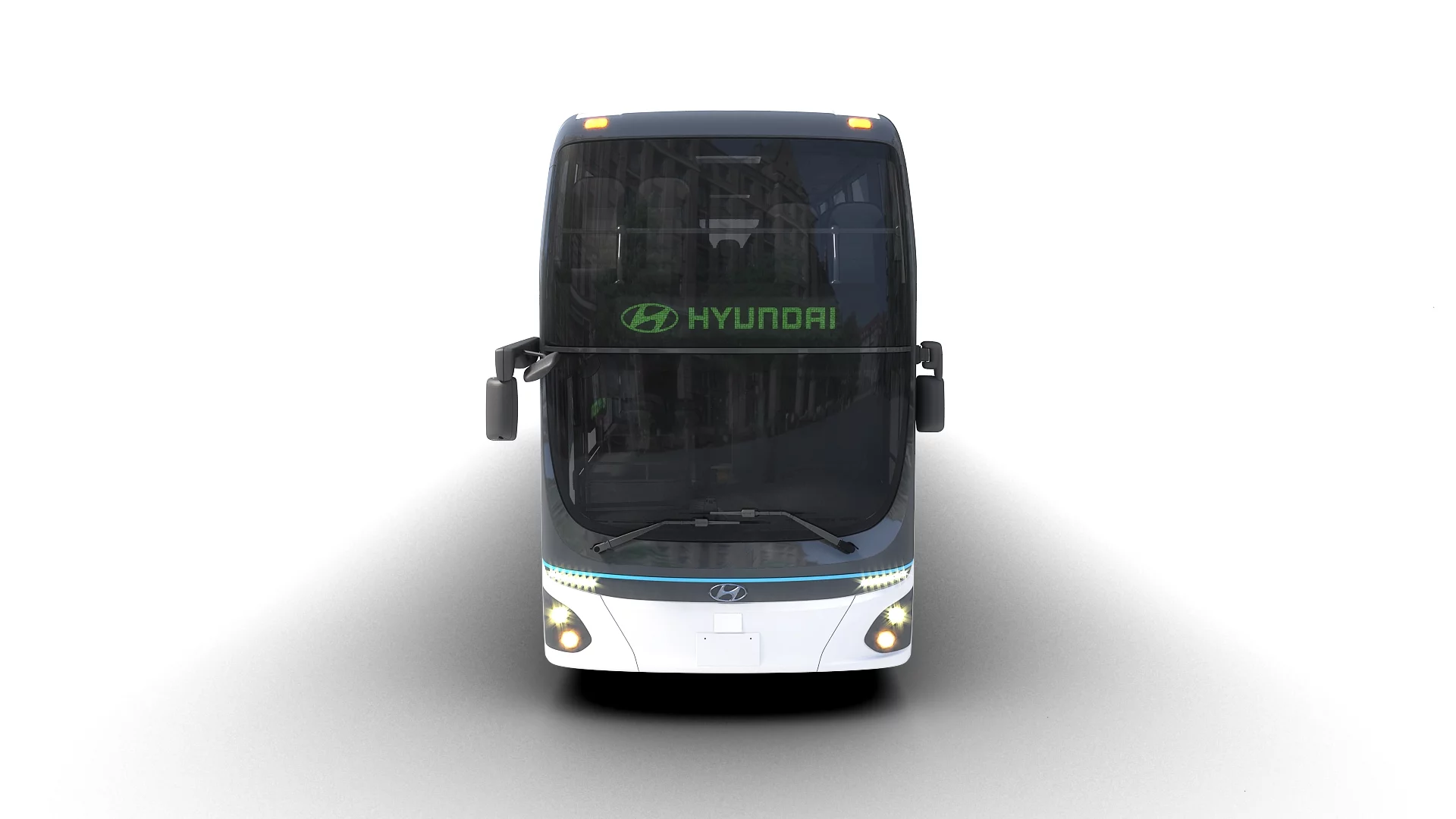 The double-decker's 384 kWh water-cooled polymer battery offers 300 km (186.4 mi) of all-electric range