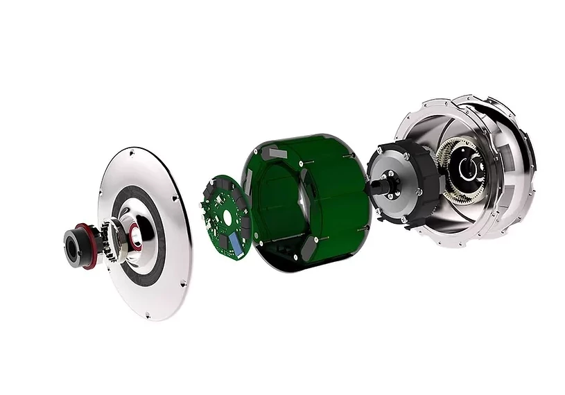 The Zehus Bike drive packs the motor, Bluetooth hardware and battery into a single hub unit