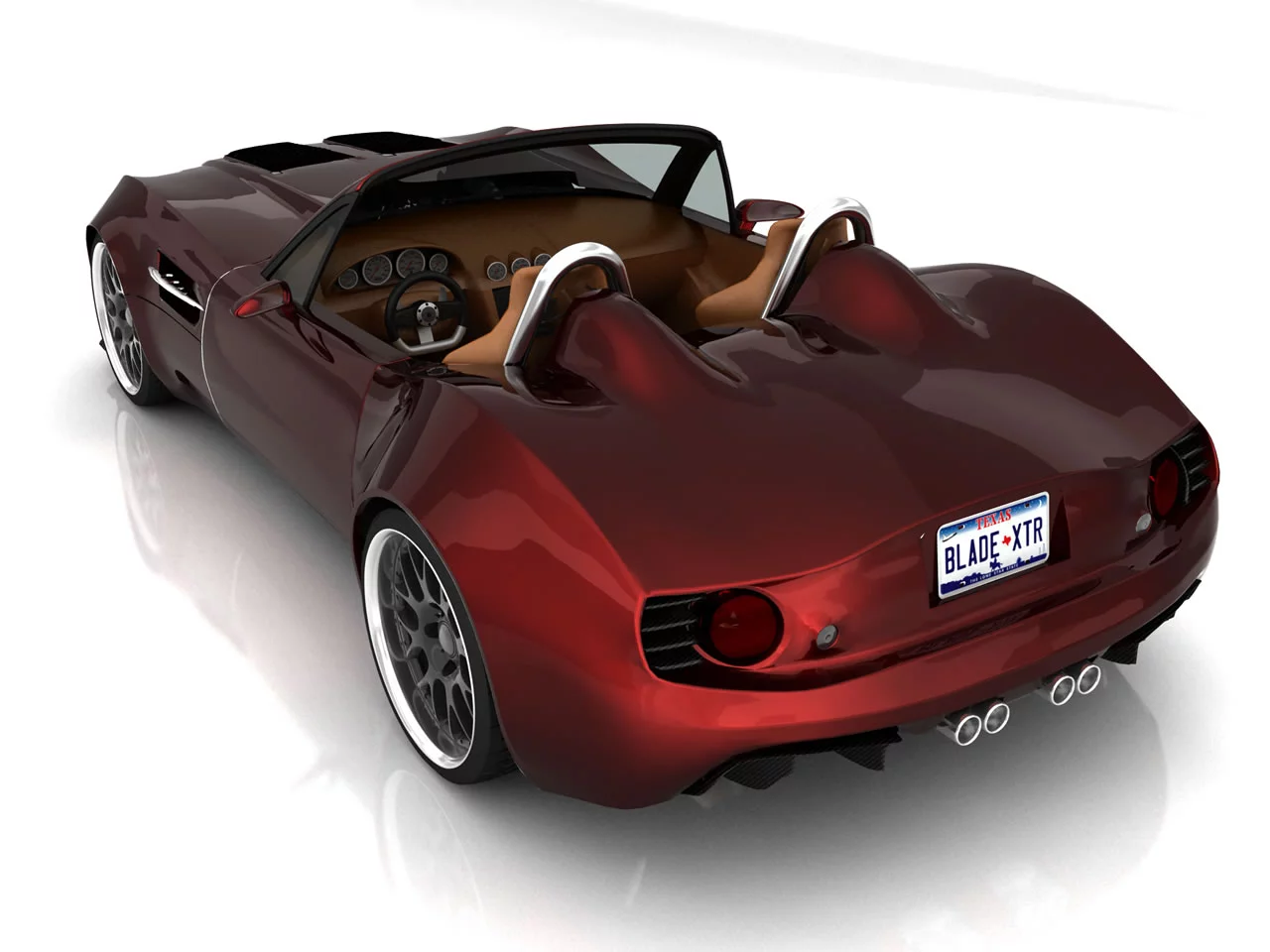 Bailey Blade XTR roadster high rear angle view (Photo: BXR Motors)