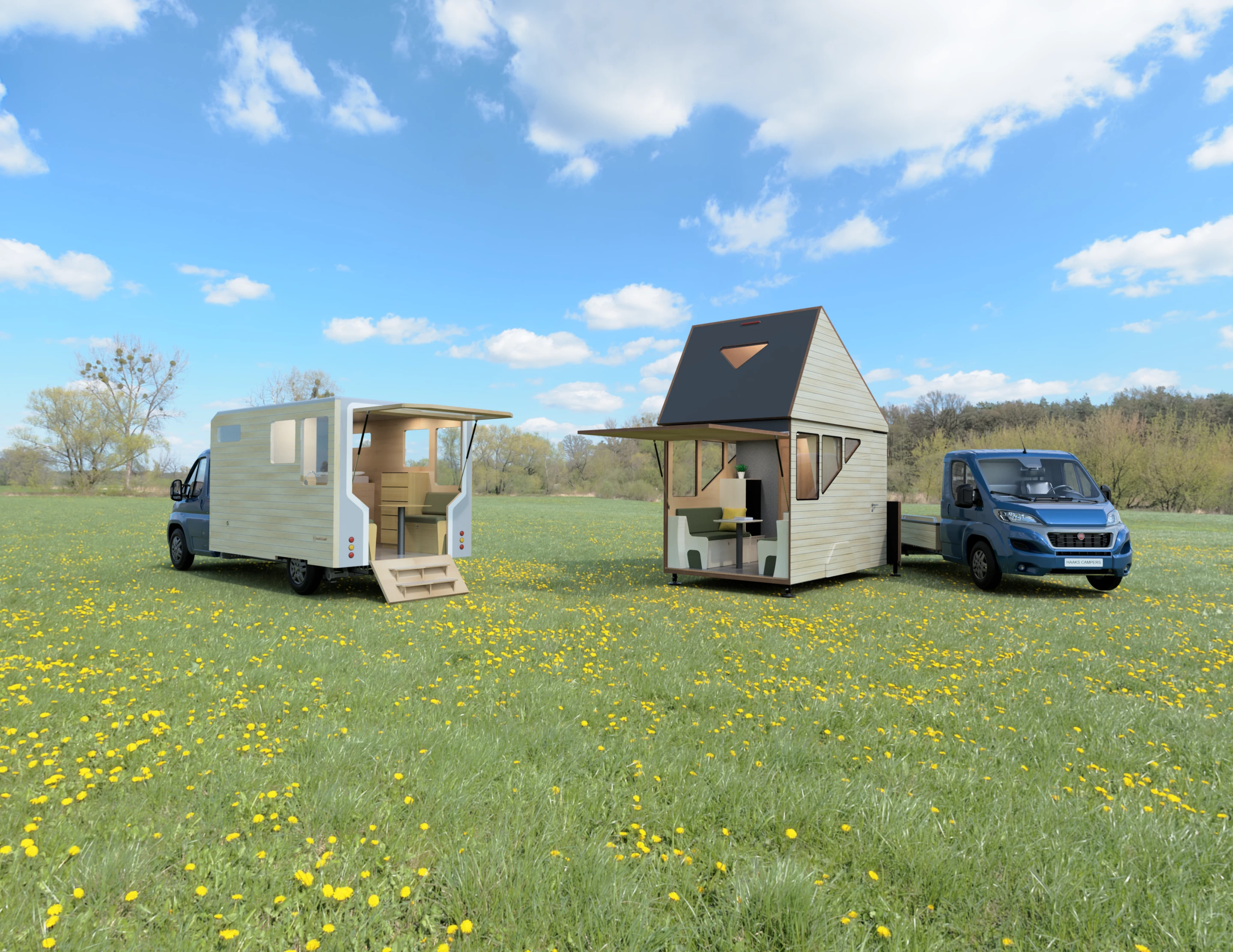 The dual-model Haaks' camper lineup