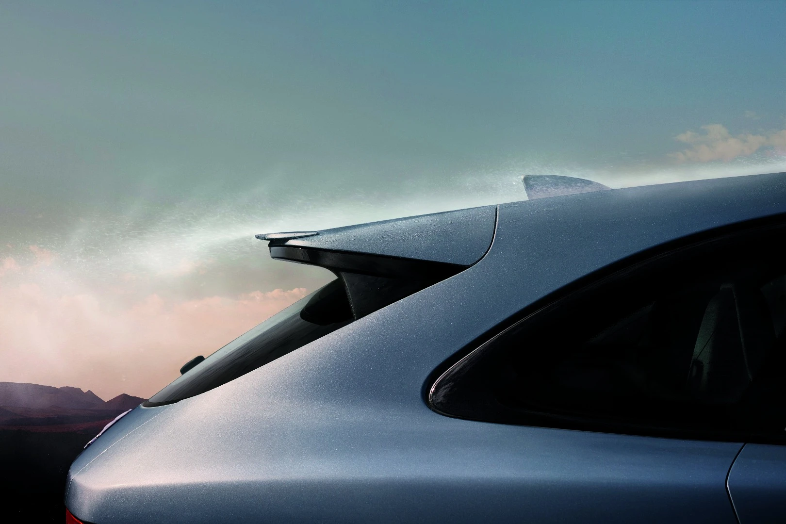 The F-Pace SVR roof spoiler