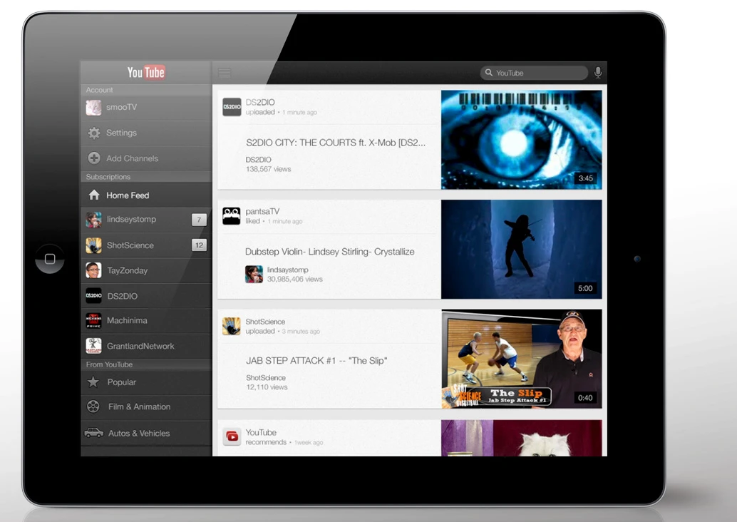 Now that YouTube is no longer included in iOS, you'll need to hit the App Store for Google's new version