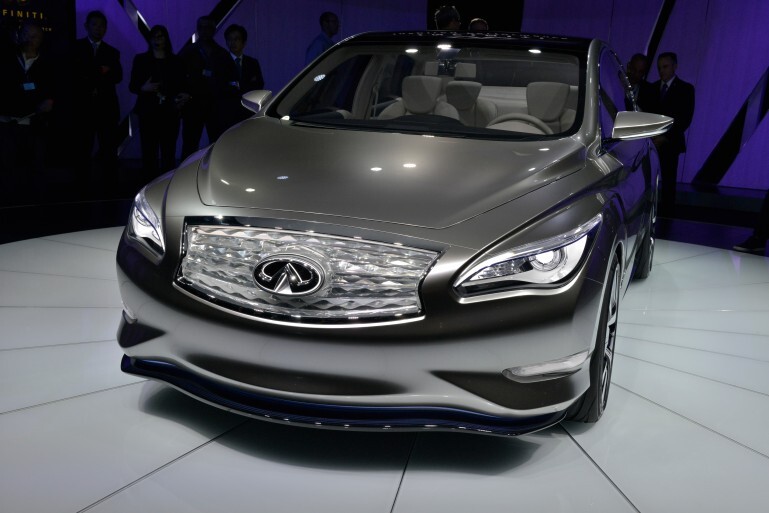 The Infiniti LE concept at the 2012 New York Auto Show