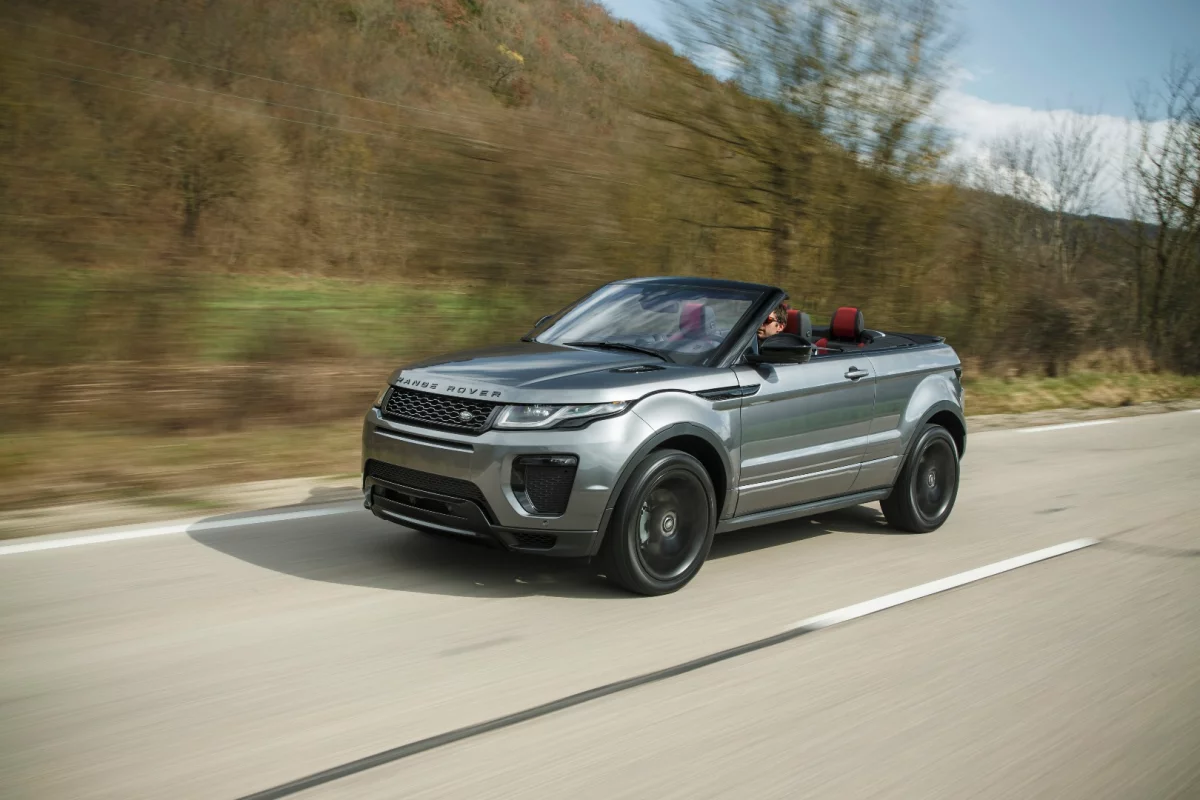 The Range Rover Evoque Convertible is billed as the first luxury compact SUV convertible