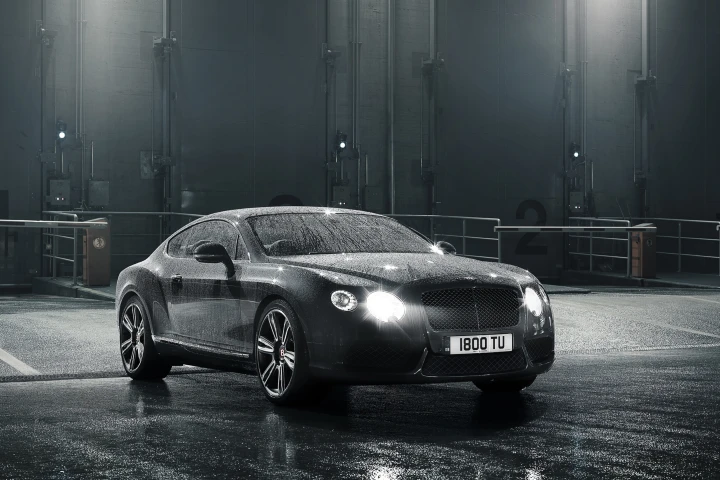 The Bentley V-8 will be available this spring