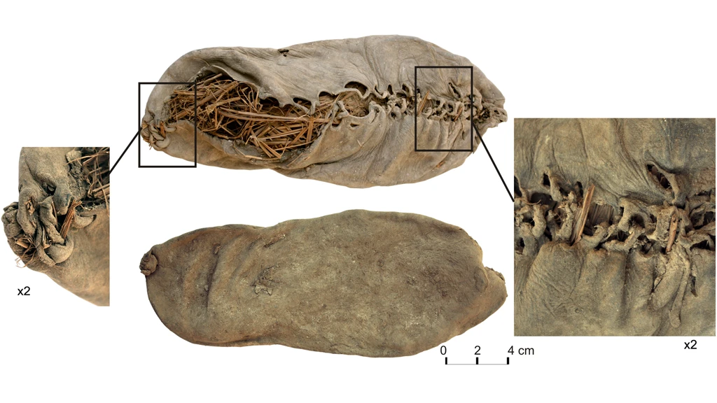 The 5,500 year old leather shoe discovered in Areni-1 in Armenia