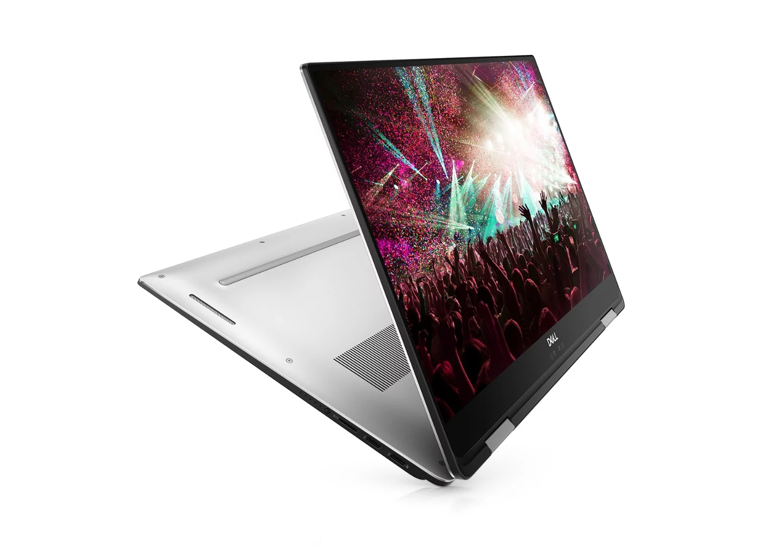 The usual 2-in-1 modes of operation are available on the Dell XPS 15, so the screen can fold right back