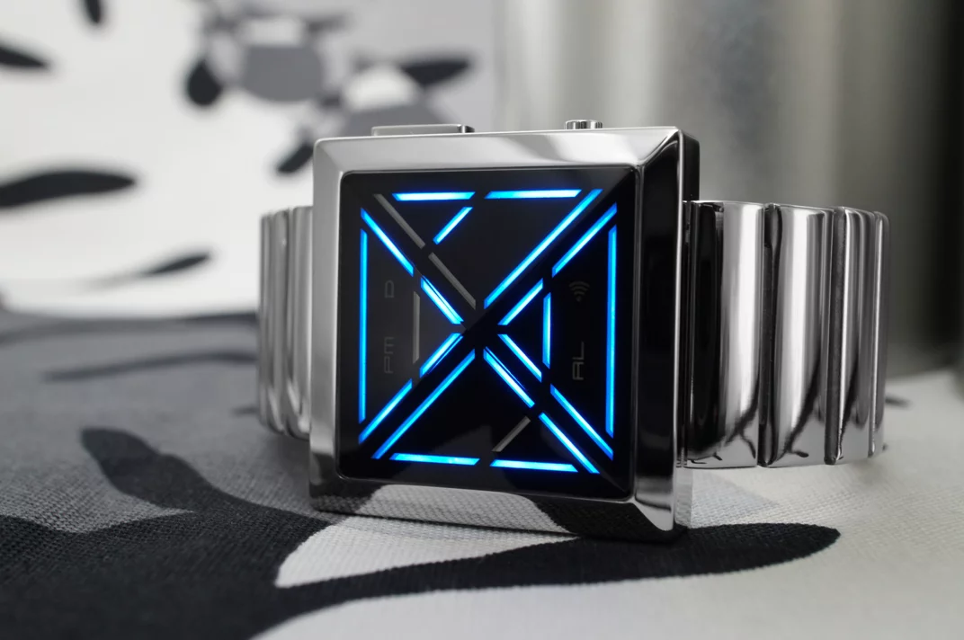 The Kisai X is available with blue, green or red display variations