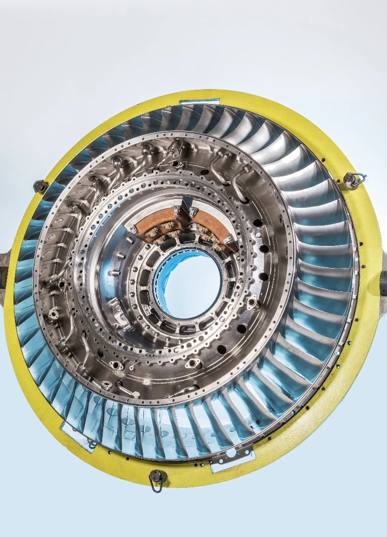The Rolls-Royce Trent XWB-97 turbine assembly