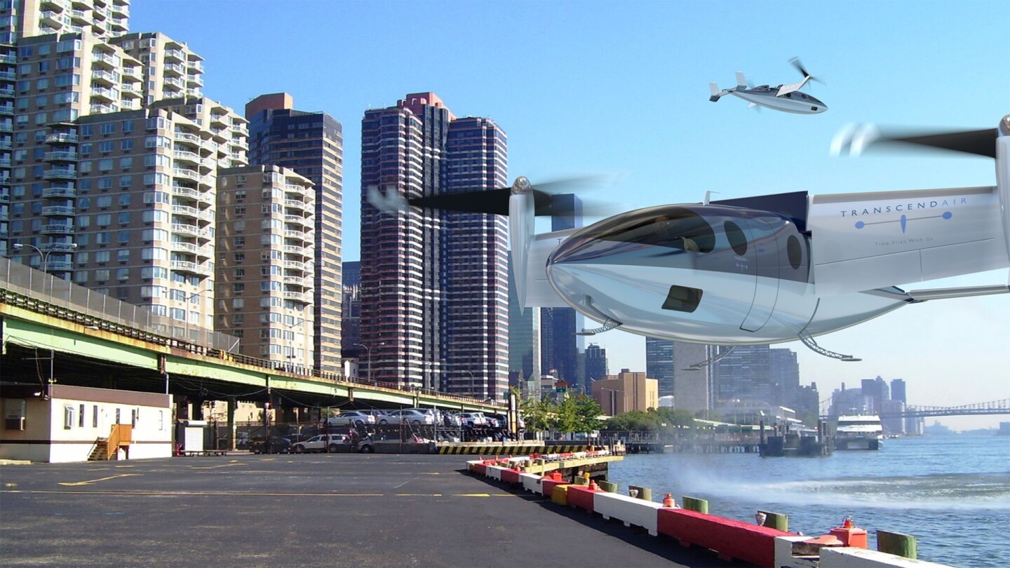 The Vy would be capable of flying much faster than a helicopter, according to Transcend Air