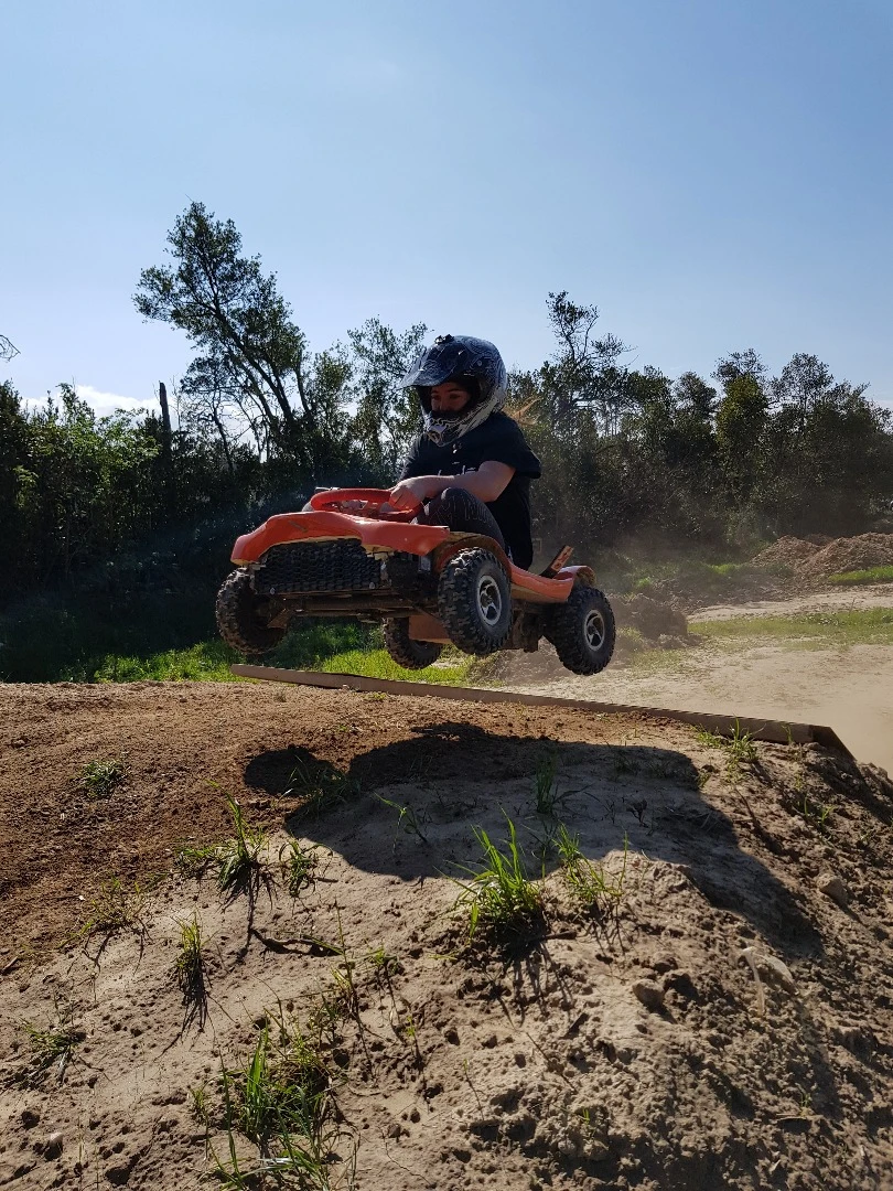 The French Kart comes in two sizes: a child version that maxes out at 12.5 mph and an adult model that can get up to 31 mph
