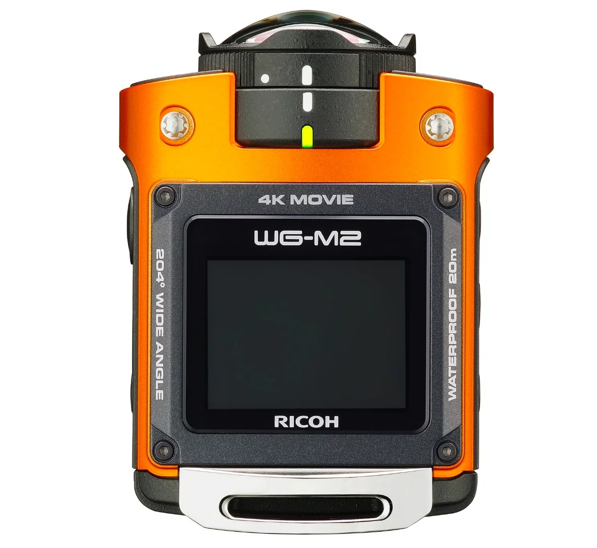 The 1.5-inch LCD monitor on the Ricoh WG-M2 can be used for framing shots