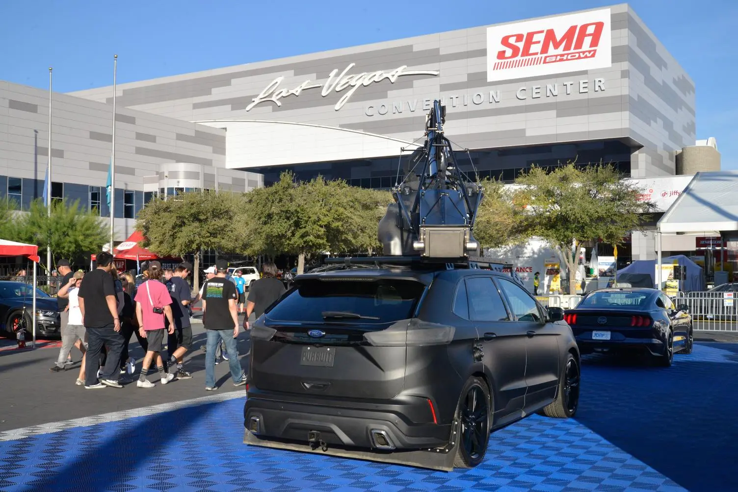 Ford and Pursuit Systems teamed up on the Edge ST camera car designed to film car chase scenes