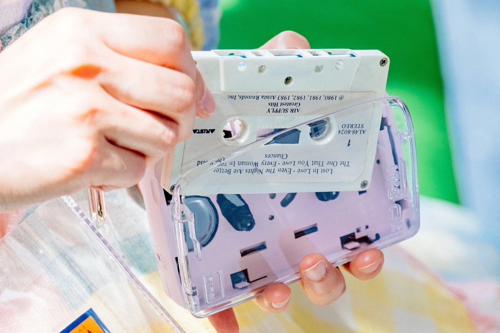 The It's OK portable cassette player works pretty much like those of old, except this one rocks a Bluetooth 5.0 transmitter for cable-free listening through wireless headphones or speakers