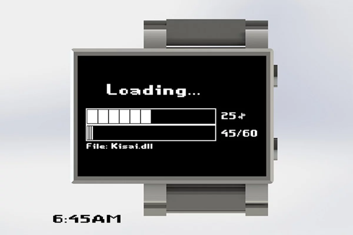 Loading... is a concept design from Tokyo Flash which mimics the look of a progress bar
