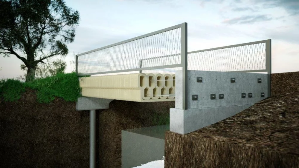 The 3D-printed bridge can support 5 tons, which is far more weight than it will need to support during normal operation as a cyclist bridge