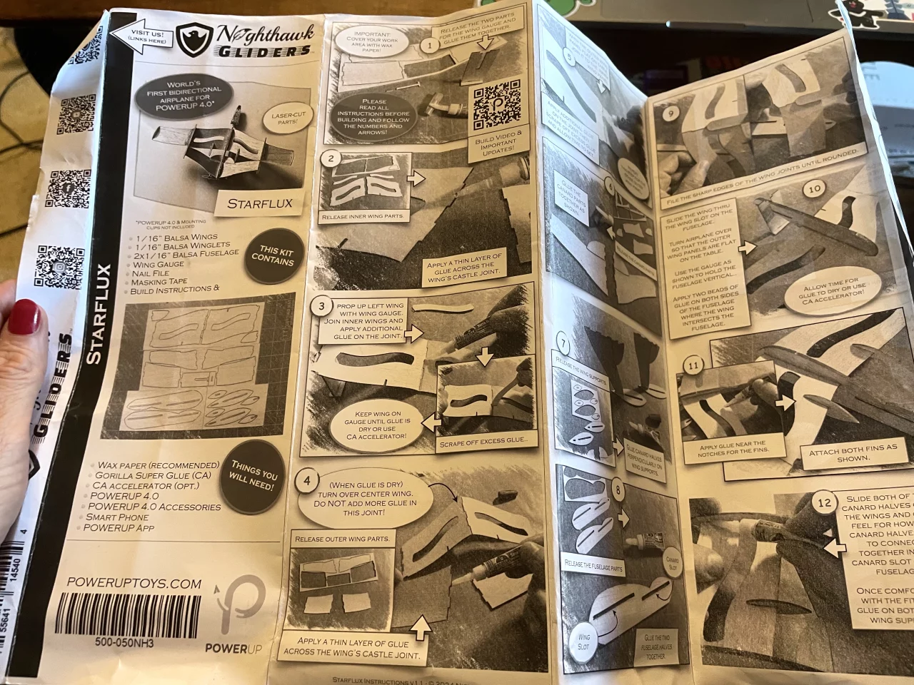 If workbench space is limited, watch the instructional video instead