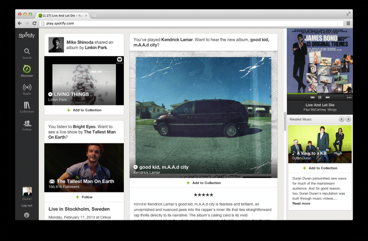 The Discover feature should make it easier to find new music